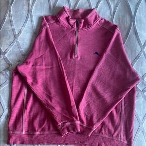 Tommy Bahama Pink Quarter-Zip Pullover